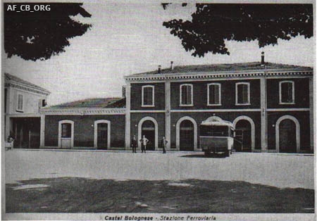 La stazione ferroviaria nel 1938