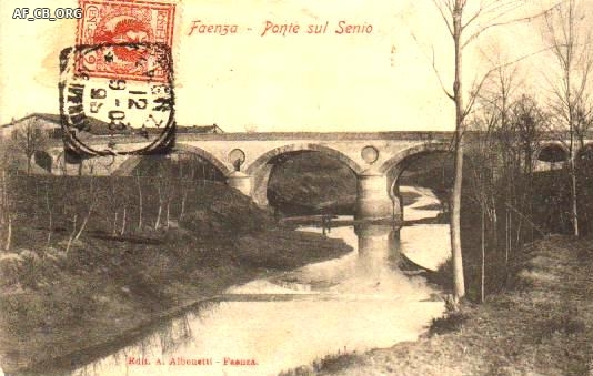 Il ponte sul Senio all'inizio del '900