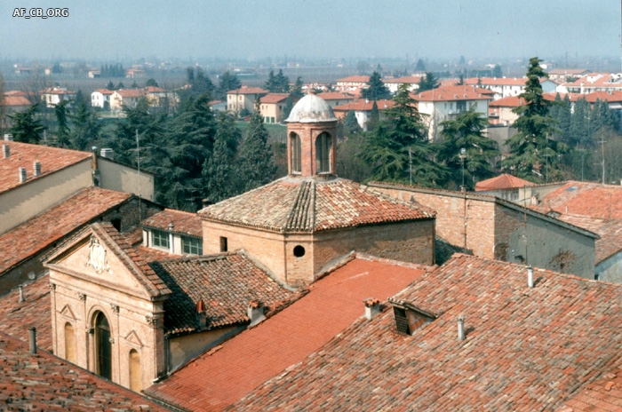 La chiesa di Santa Maria della Misericordia vista dalla cupola di San Francesco
