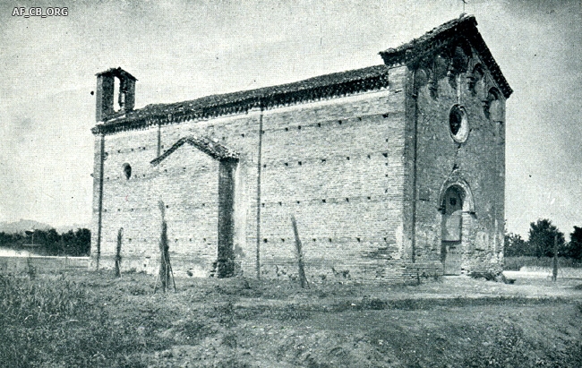 La chiesa di San Sebastiano nel 1925