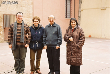 Andrea, Annette, don Gianni et Anna