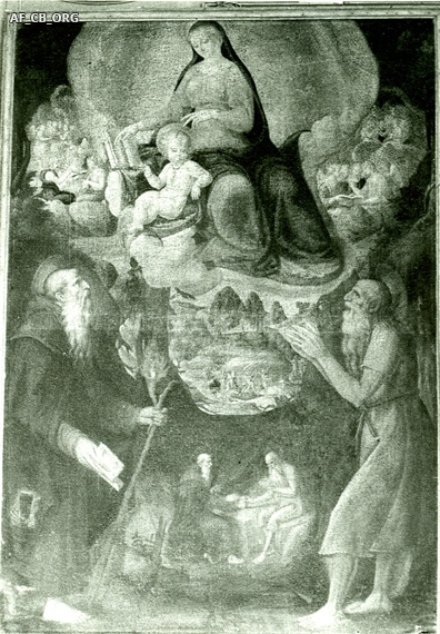  Antonio Locatelli, Madonna in gloria con Sant'Antonio Abate e San Paolo eremita