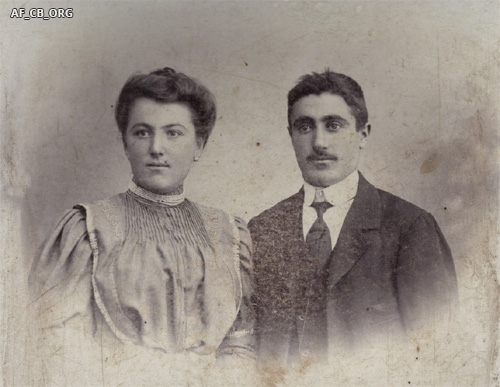 1907: le mariage de PASQUA PLAZZI et ANTONIO VIGILI